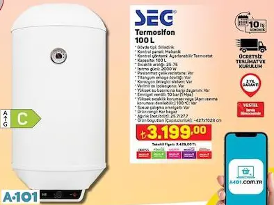 SEG TERMOSİFON 80 L SEG TERMOSİFON 80 L